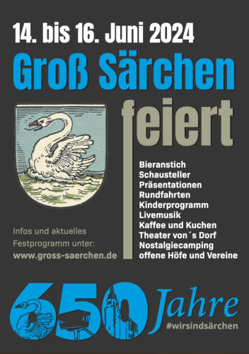 Plakat 650-Jahre Groß Särchen
